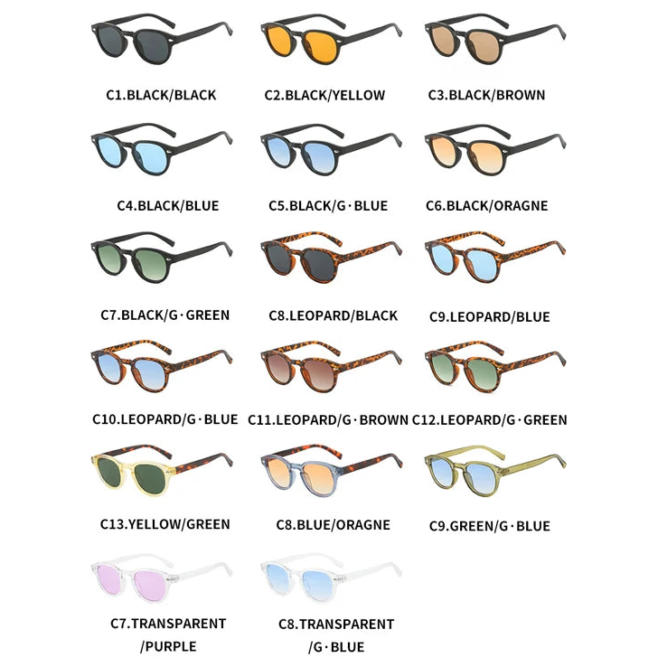 Óculos de Sol Round Minimalist - Design Clássico com Proteção UV400