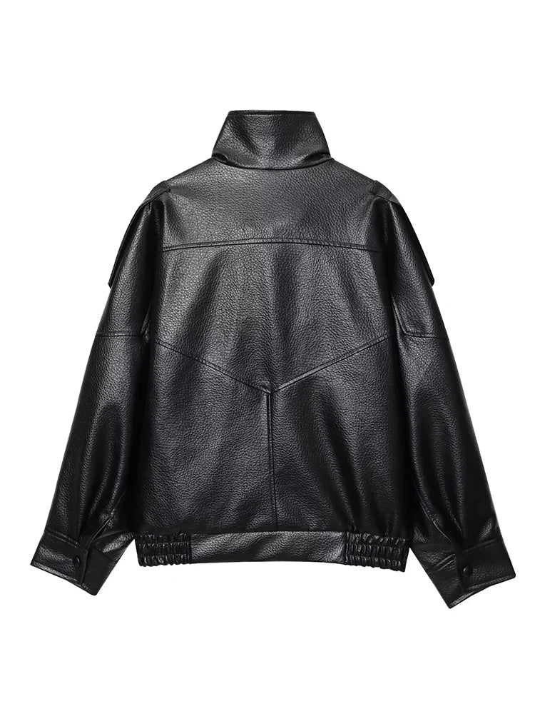 Jaqueta Aviador Urban Oversized - Modelagem Comfort em Cabedal Premium Soft