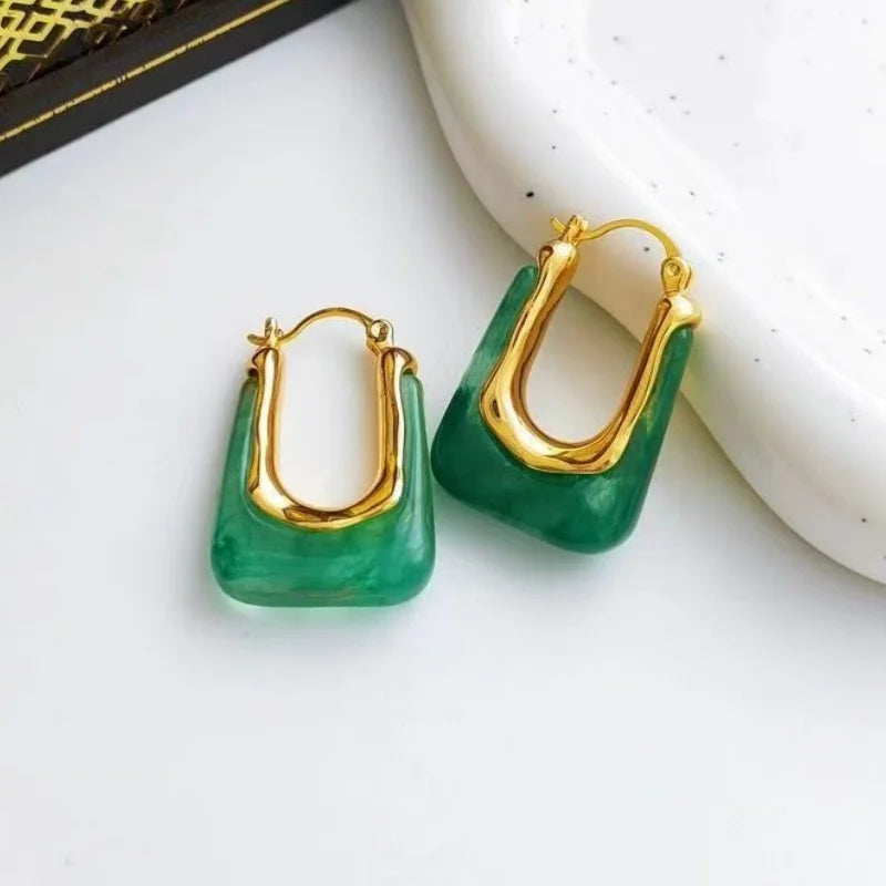 Brincos de Argola Aberta Wave - Design Fluido Minimalista Banhado a Ouro 18K