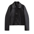 Jaqueta Aviador Loose Street - Modelagem Comfort em Cabedal Texturizado