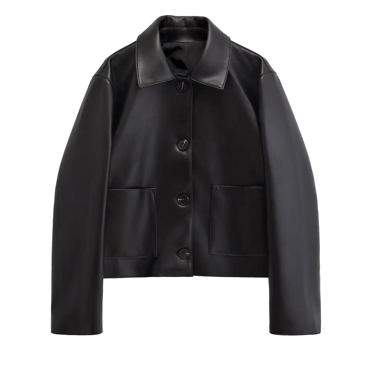 Jaqueta Aviador Loose Street - Modelagem Comfort em Cabedal Texturizado