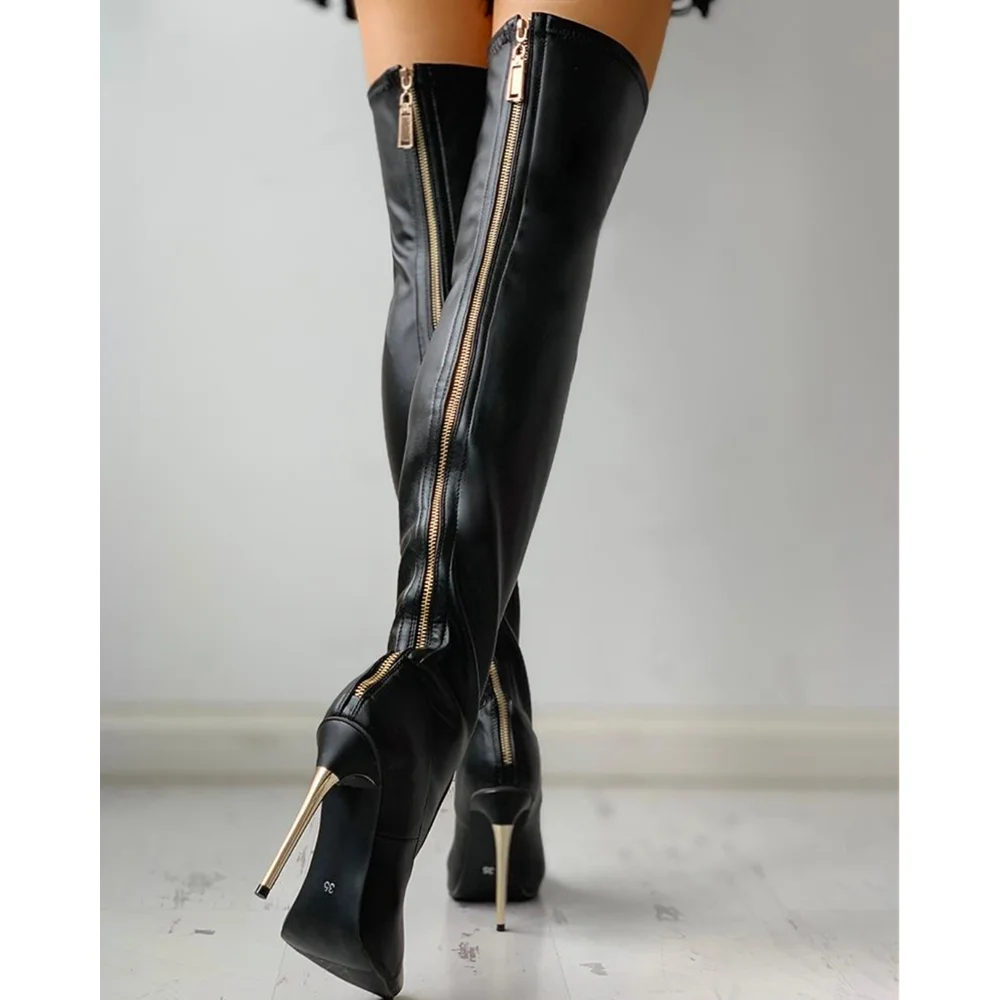 Bota Over-the-Knee Obsession - Silhueta Ultra High com Salto Agulha 11,5cm