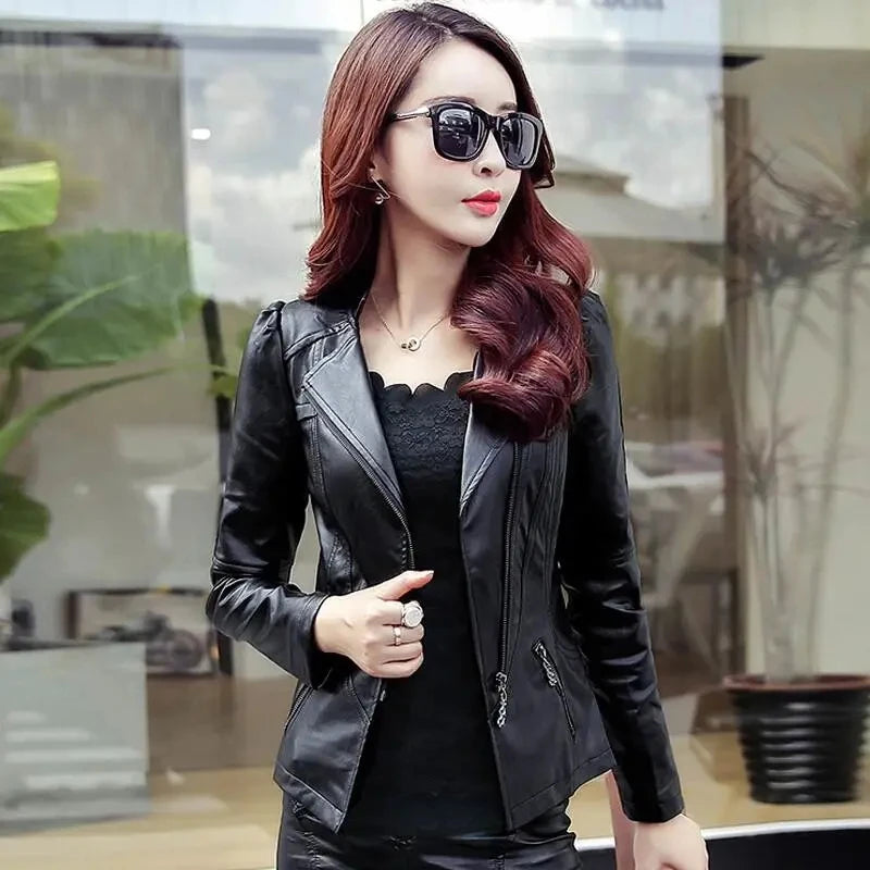 Jaqueta Biker Classic Leather - Cabedal Premium Soft com Acabamento Acetinado