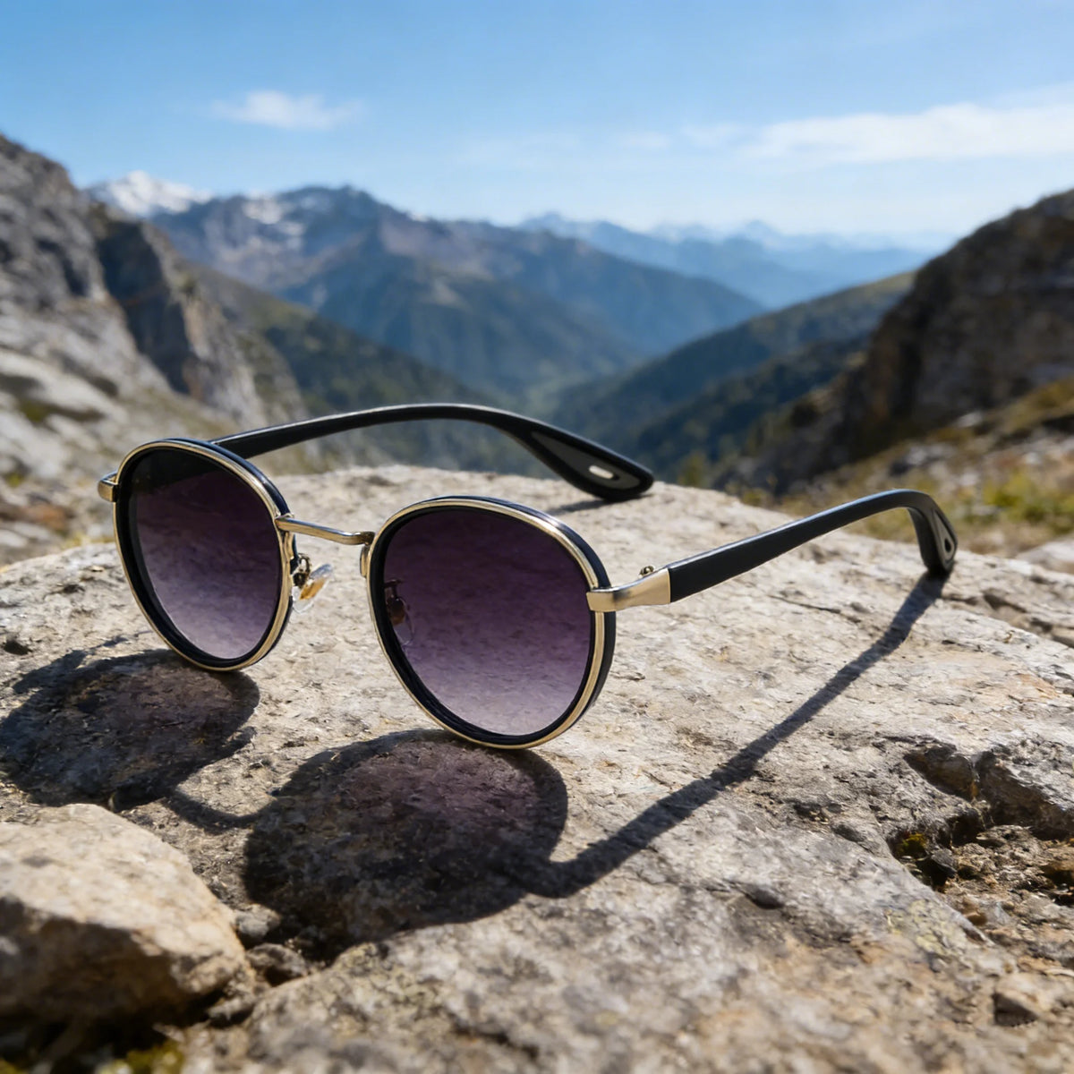 Óculos de Sol Round Rebel - Estilo Retro Urbano com Proteção UV400