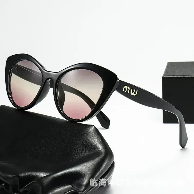 Óculos de Sol Cat-Eye Helena - Design Oversized Vintage com Proteção UV400