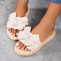 Chinelo Slide Lace Romance - Tiras Confort com Laço de Renda e Textura Soft
