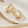 Brincos de Argola Aberta Wave - Design Fluido Minimalista Banhado a Ouro 18K
