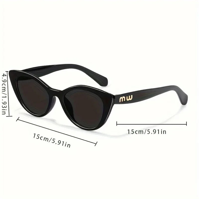 Óculos de Sol Cat-Eye Helena - Design Oversized Vintage com Proteção UV400