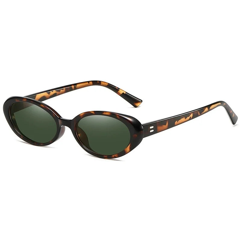 Óculos de Sol Oval Celine - Silhueta Compacta Retro com Proteção UV400