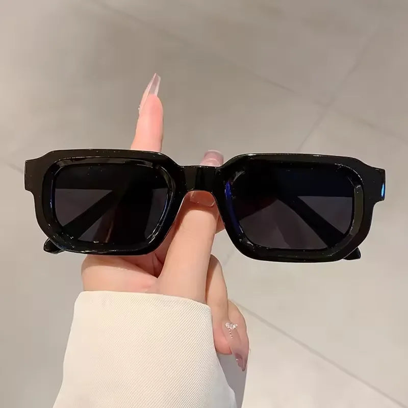 Óculos de Sol Retro Rectangle - Silhueta Unissex com Proteção UV400