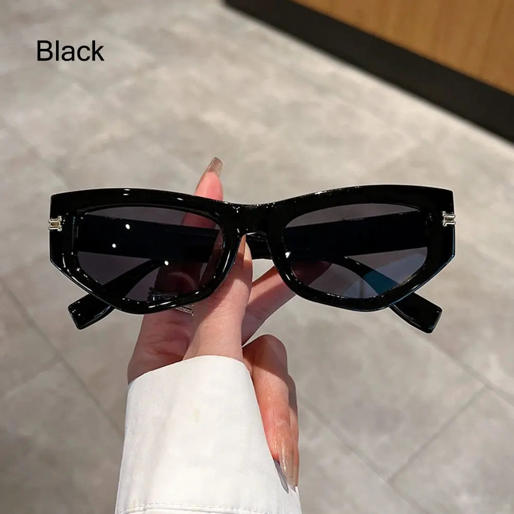 Óculos de Sol Metallic Rhombus - Design Geométrico de Luxo com Proteção UV400