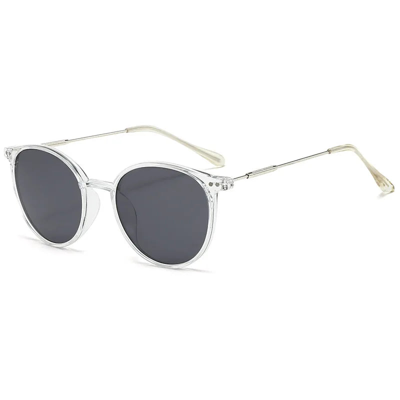 Óculos de Sol Round Saint-Tropez - Design Retro de Luxo com Proteção UV400
