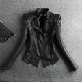 Jaqueta Cropped Cyber Biker - Design Y2K Streetwear em Cabedal Premium