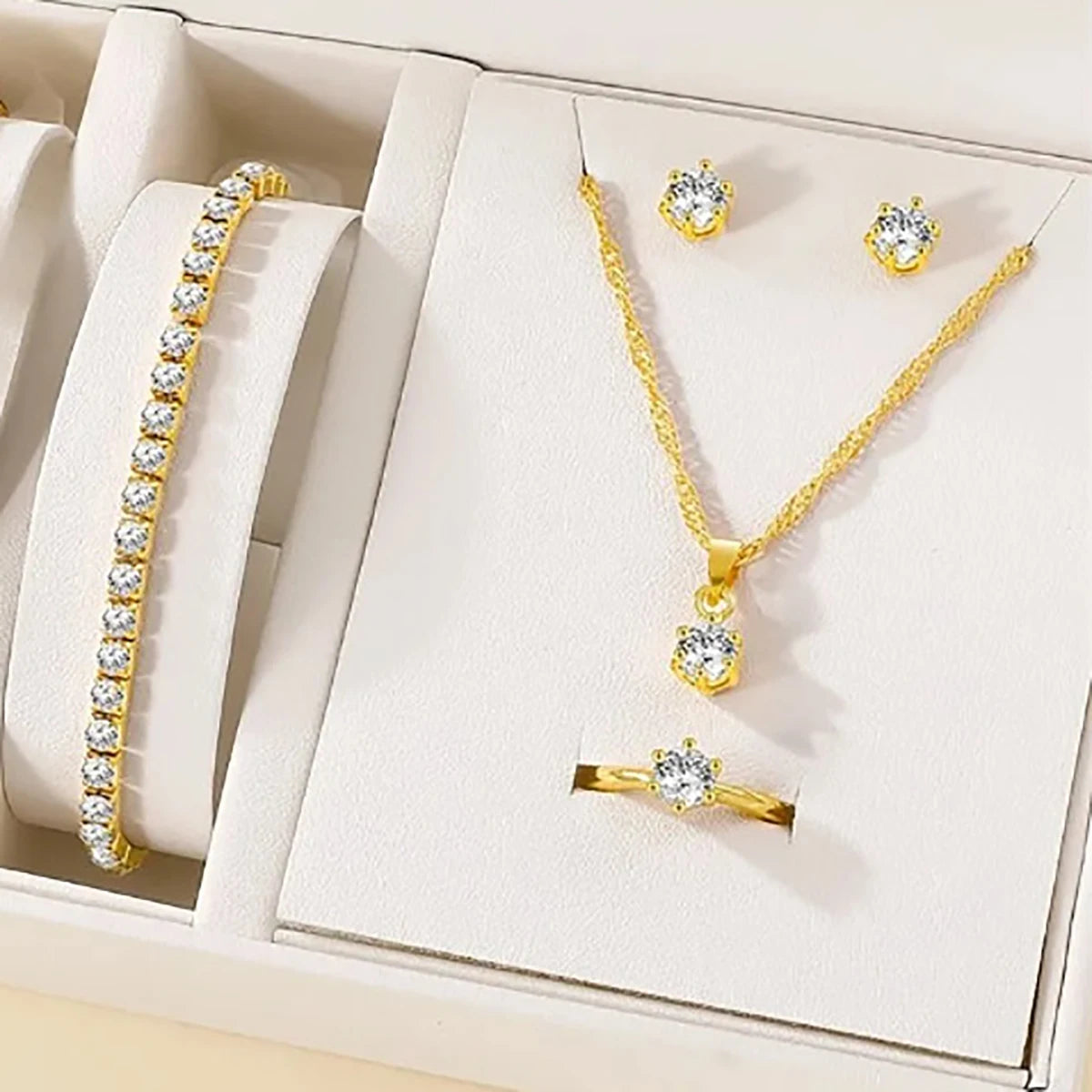 Conjunto Riviera Premium Prata 925 - Colar, Brincos e Pulseira