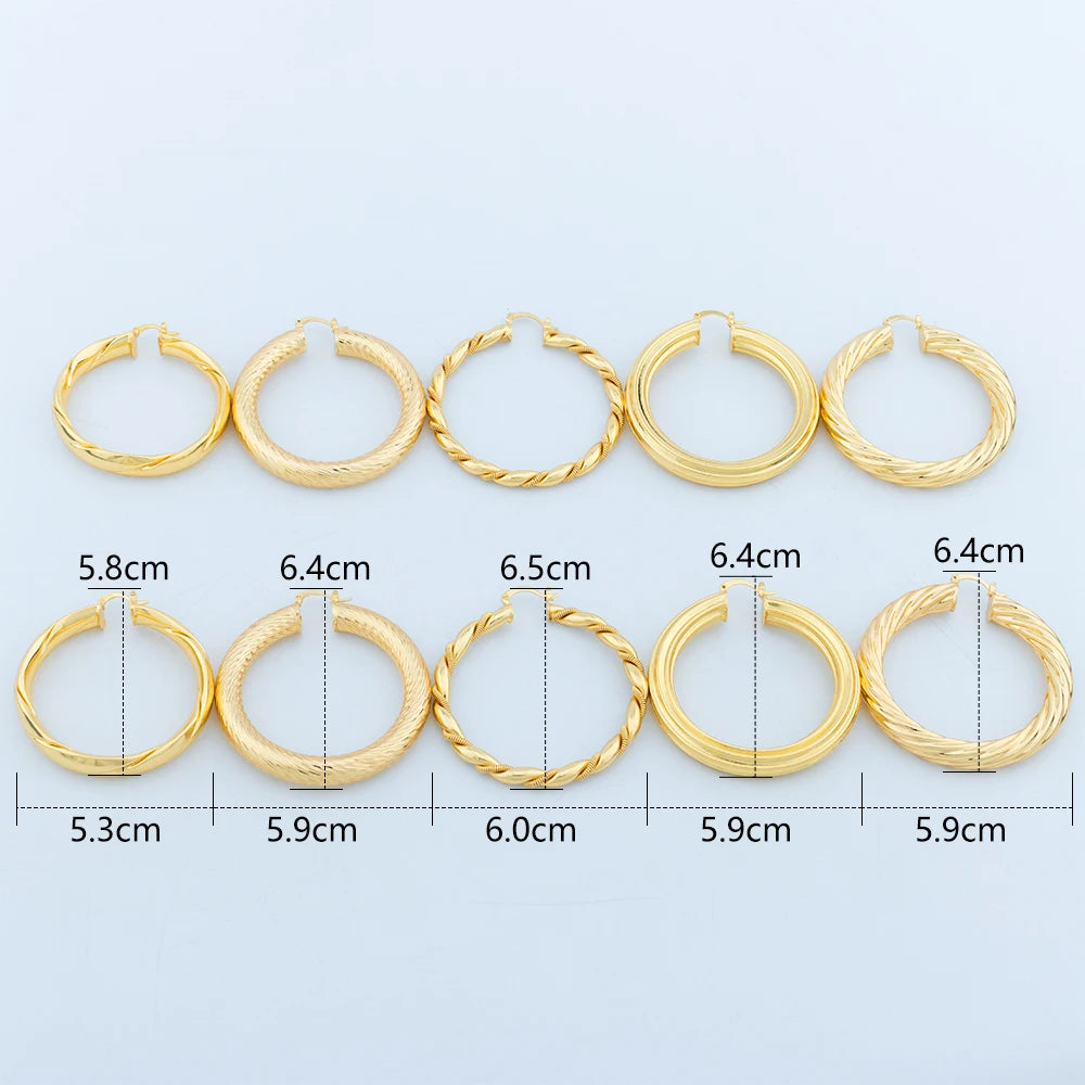 Brincos Maxi Argola Line Deluxe - Design Fino e Amplo com Banho de Luxo