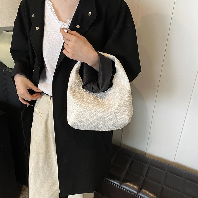 Mala Tote Suede Cord - Alças Duplas em Corda de Grife com Acabamento Aveludado