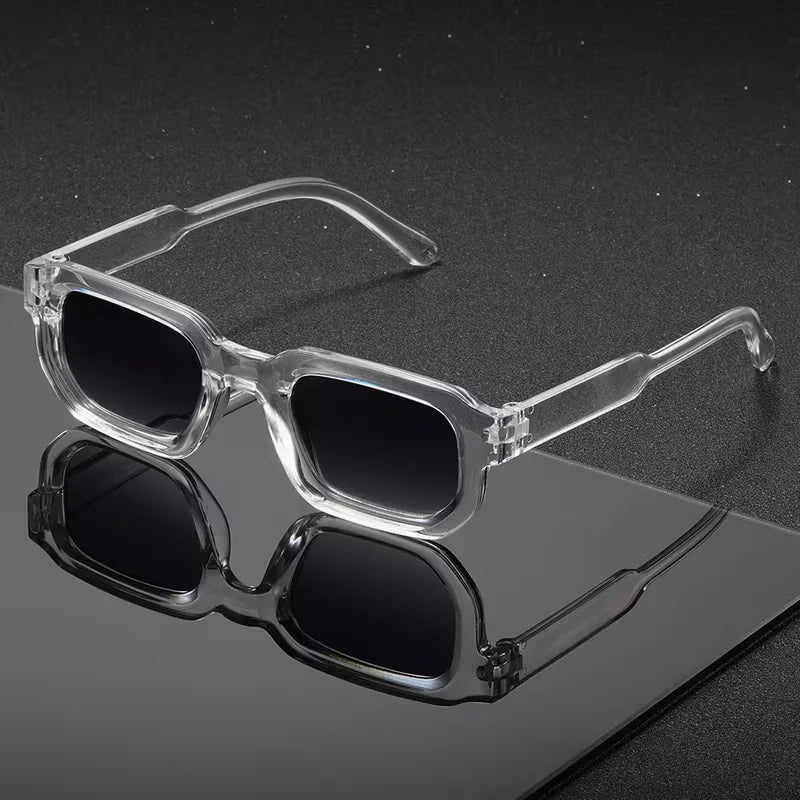 Óculos de Sol Retro Rectangle - Silhueta Unissex com Proteção UV400