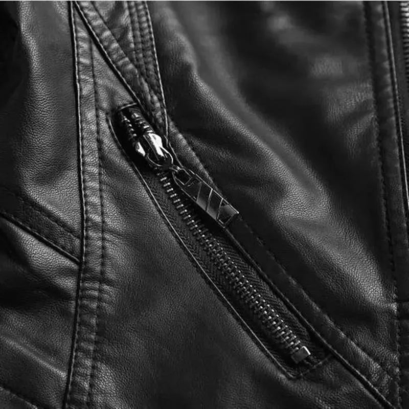 Jaqueta Cropped Cyber Biker - Design Y2K Streetwear em Cabedal Premium