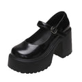 Sapato Chunky Platform Runway - Salto Bloco com Tiras Cruzadas de Alta Moda