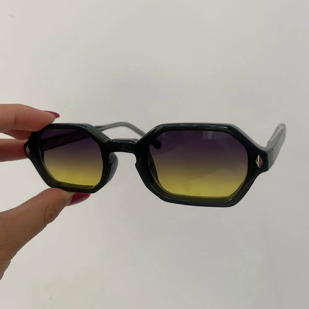Óculos de Sol Round Metal - Traço Metálico Fino com Proteção UV400