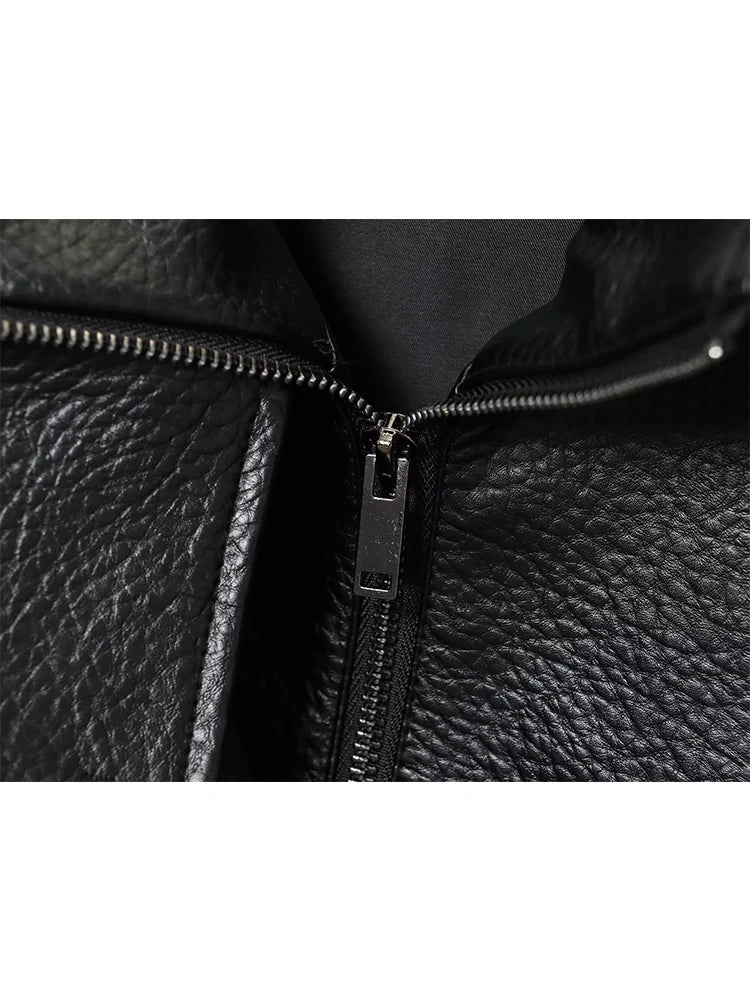 Jaqueta Aviador Urban Oversized - Modelagem Comfort em Cabedal Premium Soft