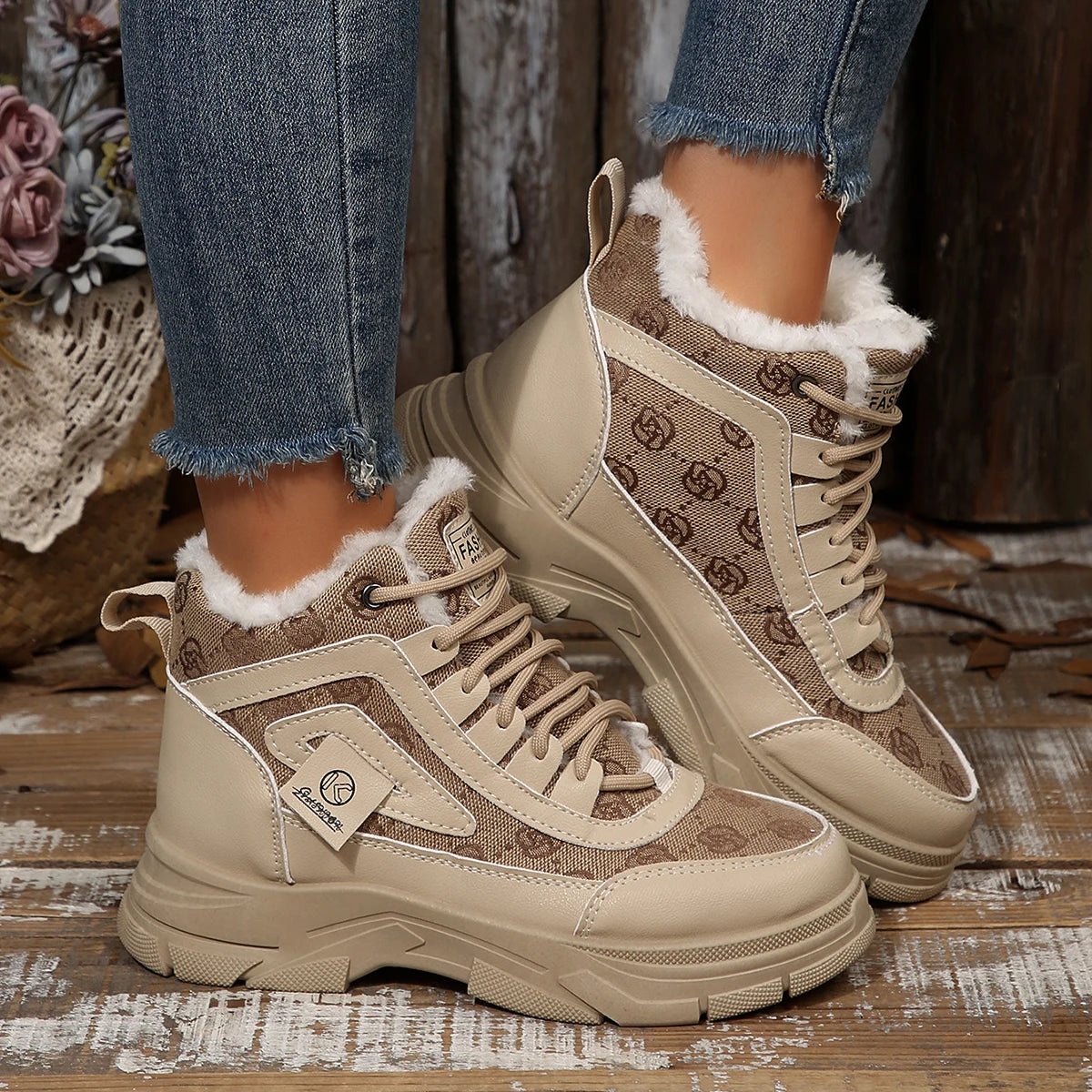 Bota Ankle Cozy Warm - Conforto Térmico com Forro em Plush Premium