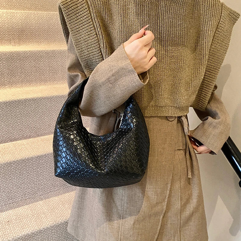 Mala Tote Suede Cord - Alças Duplas em Corda de Grife com Acabamento Aveludado