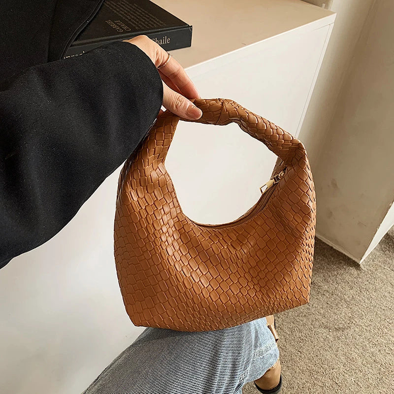 Mala Tote Suede Cord - Alças Duplas em Corda de Grife com Acabamento Aveludado