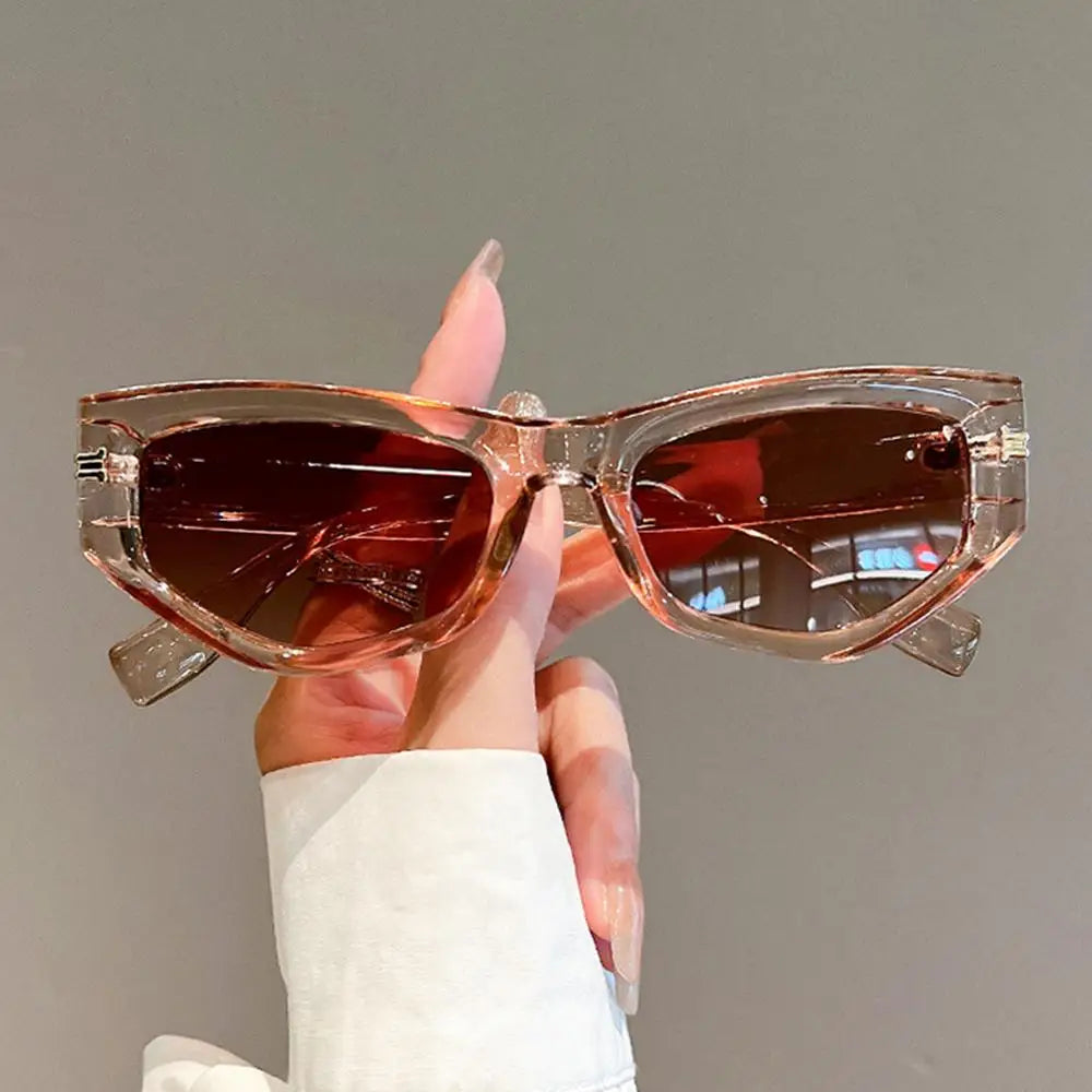 Óculos de Sol Cat-Eye Amber - Design Vintage com Proteção UV400