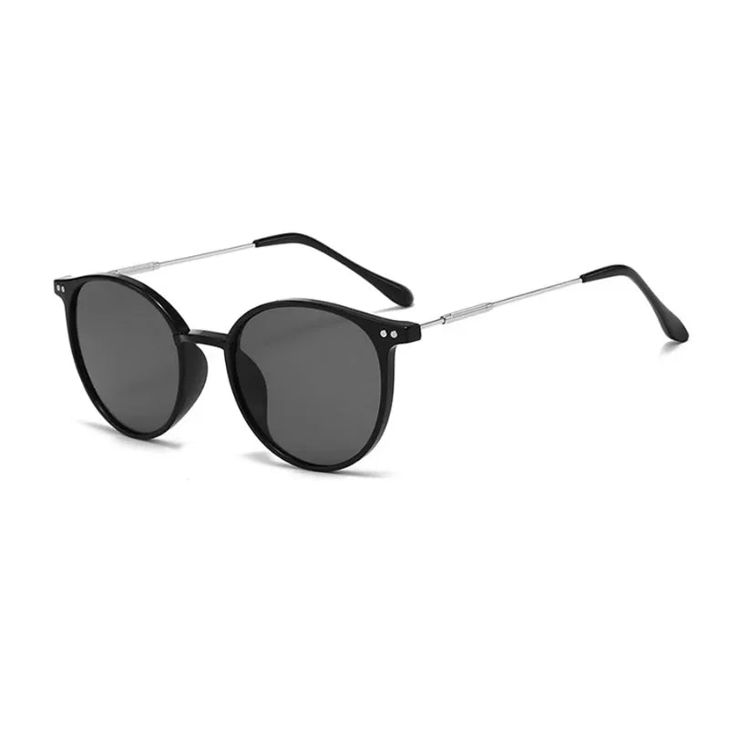 Óculos de Sol Round Saint-Tropez - Design Retro de Luxo com Proteção UV400