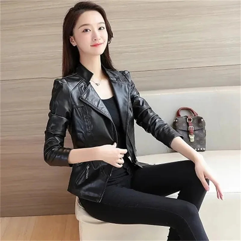 Jaqueta Biker Classic Leather - Cabedal Premium Soft com Acabamento Acetinado