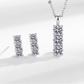 Conjunto Riviera Prata 925 - Brincos e Colar Exclusivo