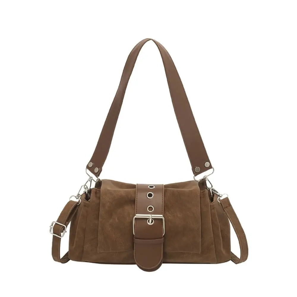 Mala Tote Suede Rectangular - Silhueta Estruturada de Grande Capacidade em Camurça Matte
