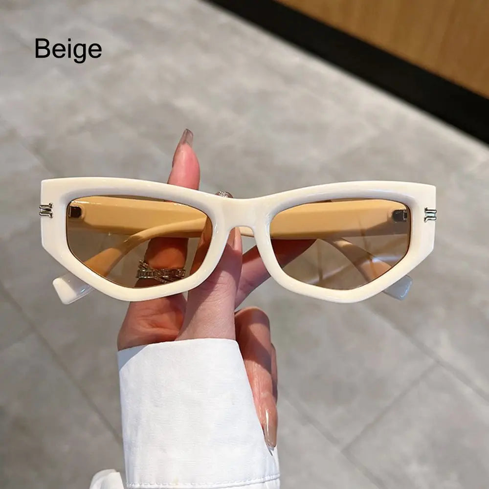 Óculos de Sol Cat-Eye Amber - Design Vintage com Proteção UV400