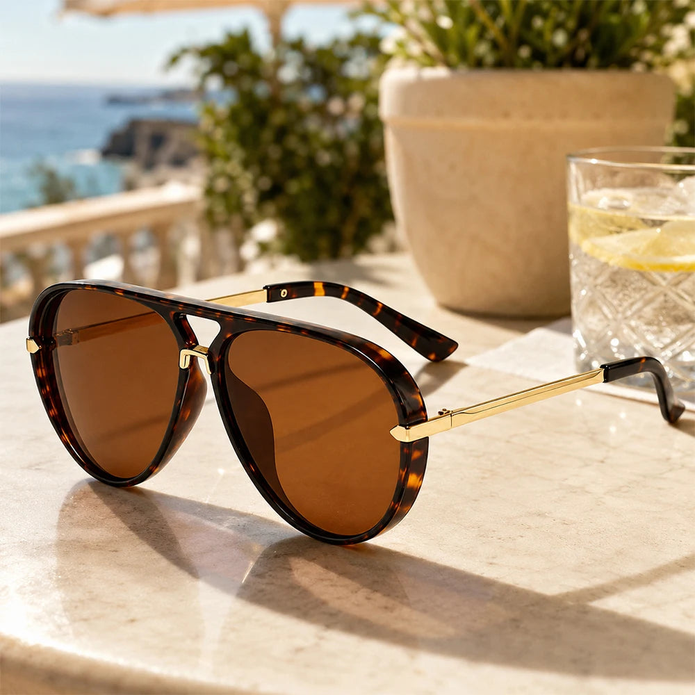 Óculos de Sol Pilot Heritage - Design Clássico Aviador com Proteção UV400