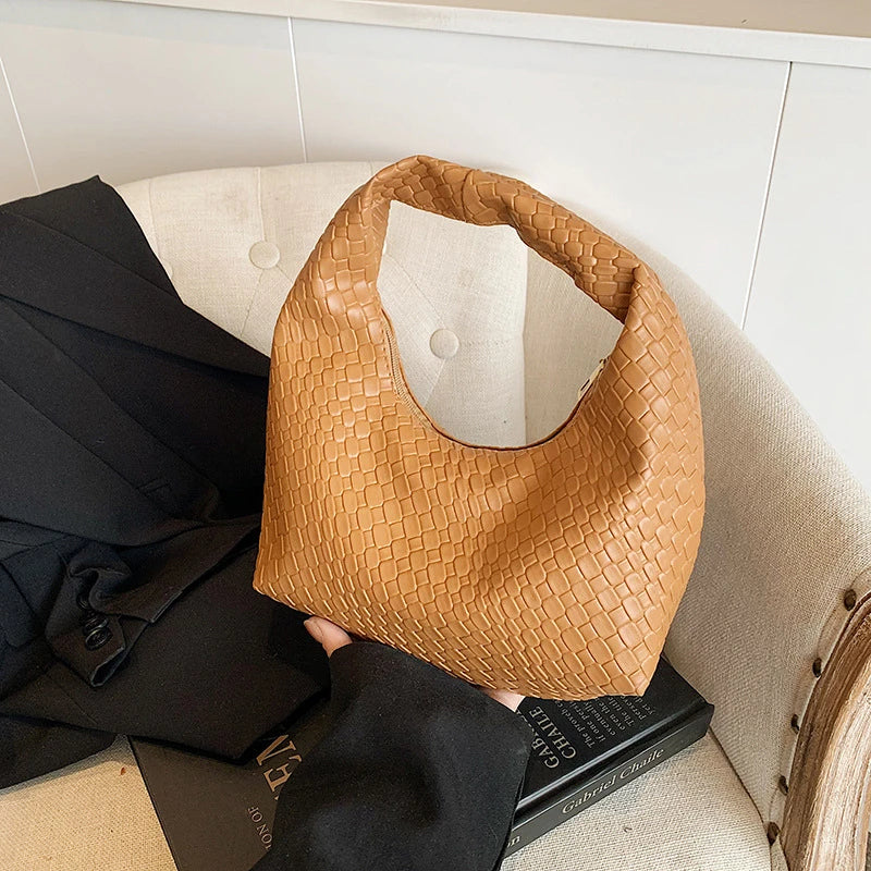 Mala Tote Suede Cord - Alças Duplas em Corda de Grife com Acabamento Aveludado