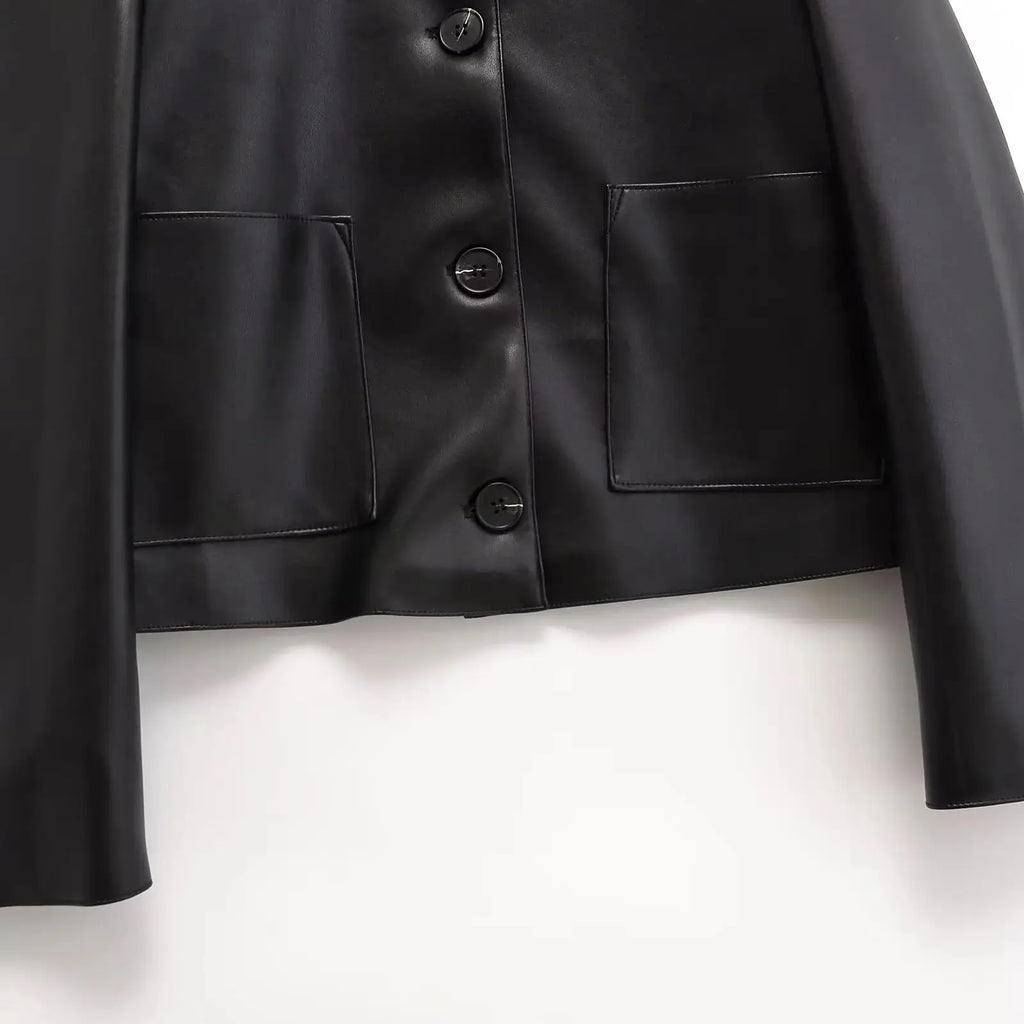 Jaqueta Aviador Loose Street - Modelagem Comfort em Cabedal Texturizado