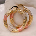 Brincos de Argola U-Shaped Elegance - Prata 925 Banhada a Ouro 18K