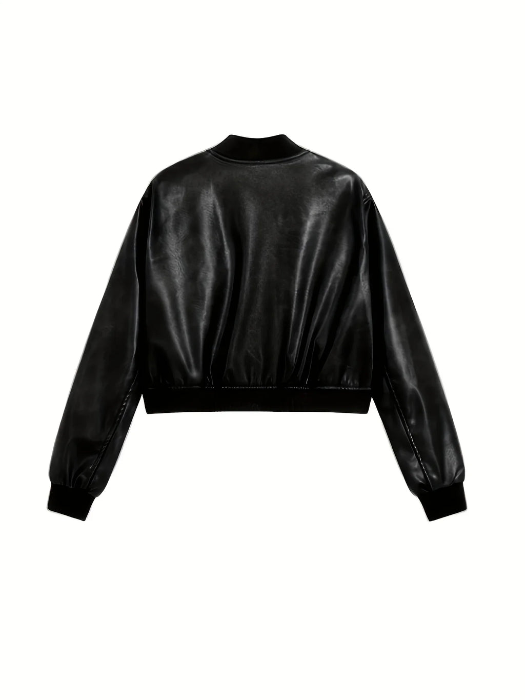 Jaqueta Bomber Cropped Lux - Silhueta Aviador em Cabedal Premium Soft