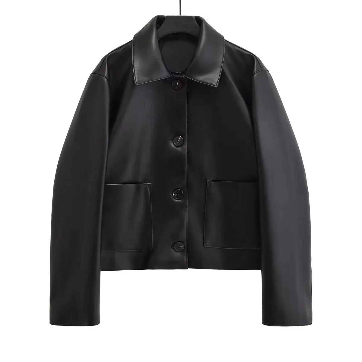Jaqueta Aviador Loose Street - Modelagem Comfort em Cabedal Texturizado