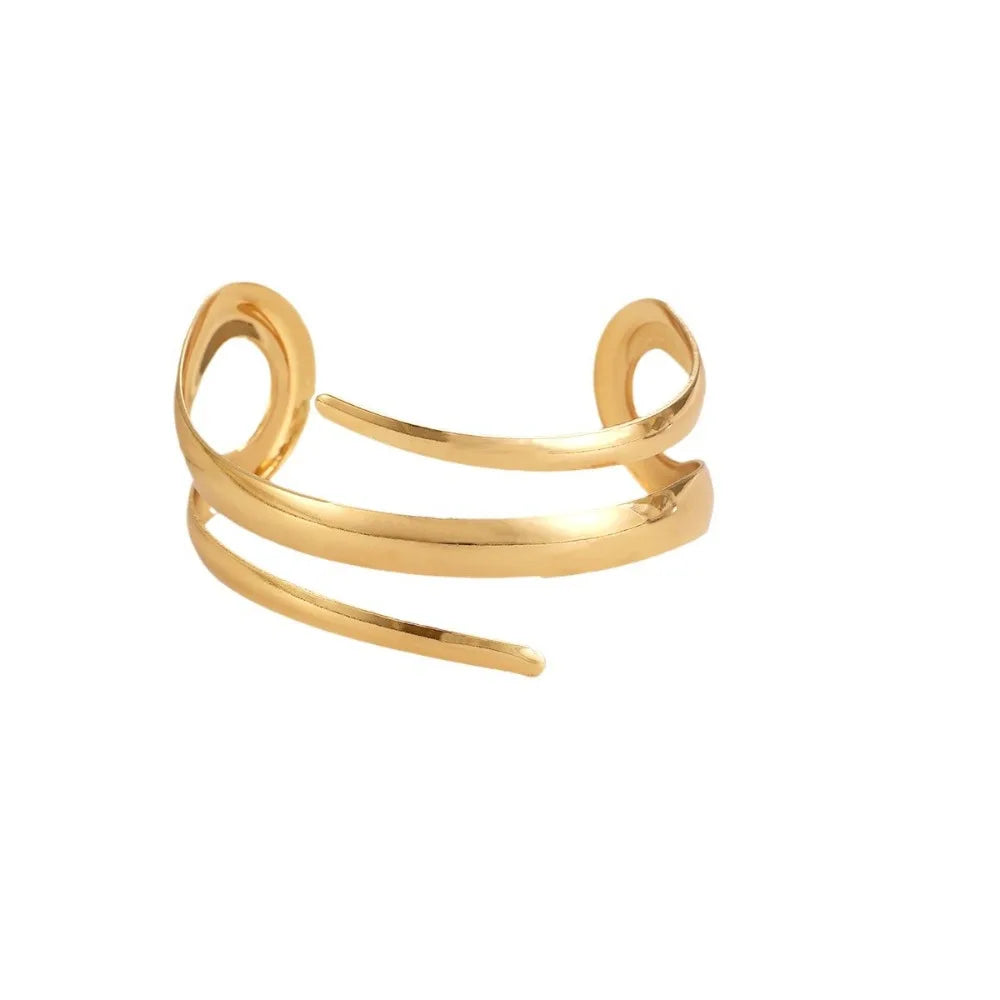 Conjunto Corrente Cartier - Pulseira e Anel Banhados a Ouro