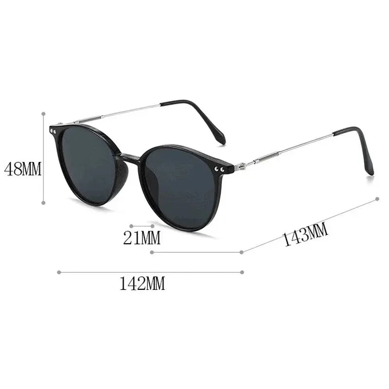 Óculos de Sol Round Saint-Tropez - Design Retro de Luxo com Proteção UV400