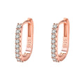Brincos de Argola Crystal Drop - Prata 925 Legítima com Cristais Pendentes