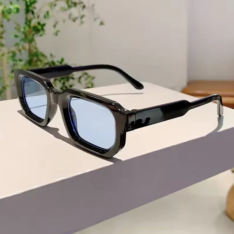 Óculos de Sol Retro Rectangle - Silhueta Unissex com Proteção UV400