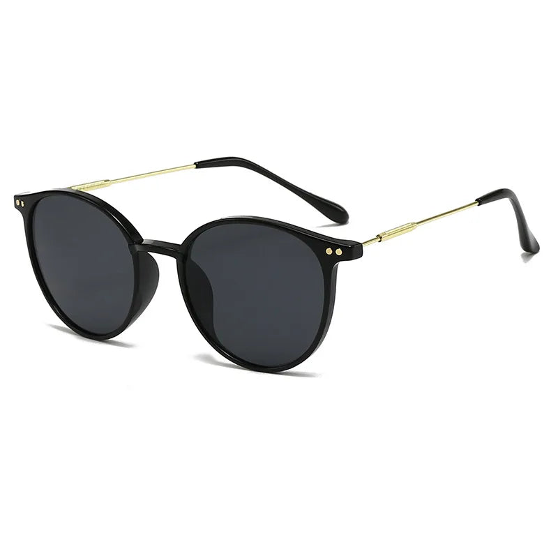 Óculos de Sol Round Saint-Tropez - Design Retro de Luxo com Proteção UV400