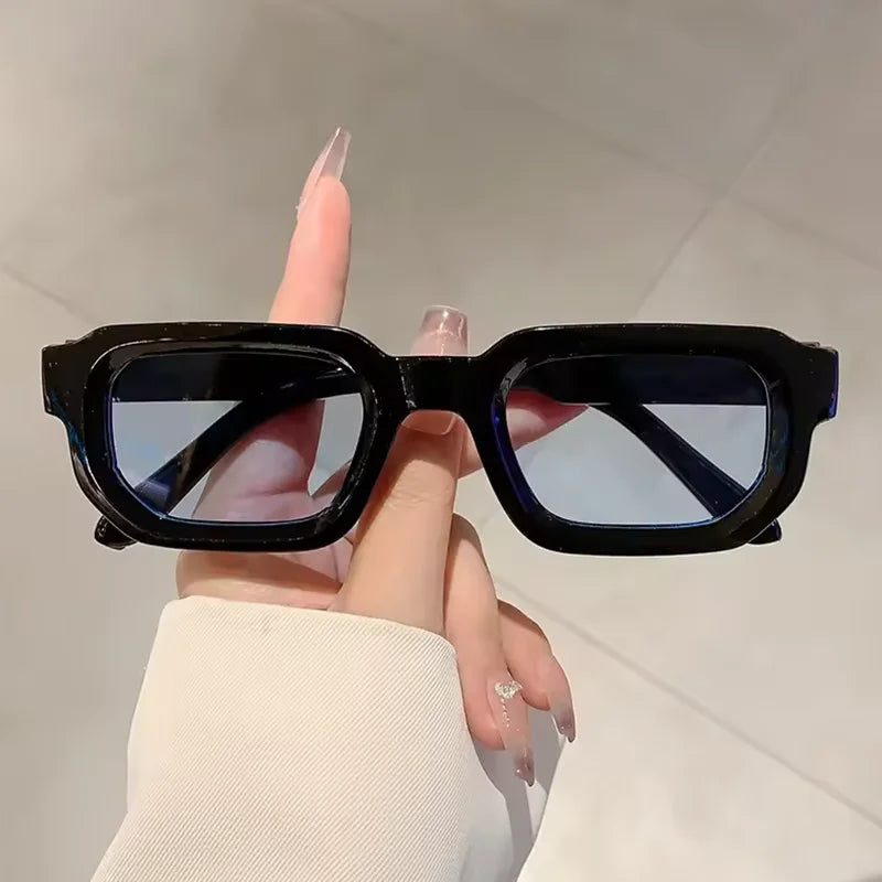 Óculos de Sol Retro Rectangle - Silhueta Unissex com Proteção UV400