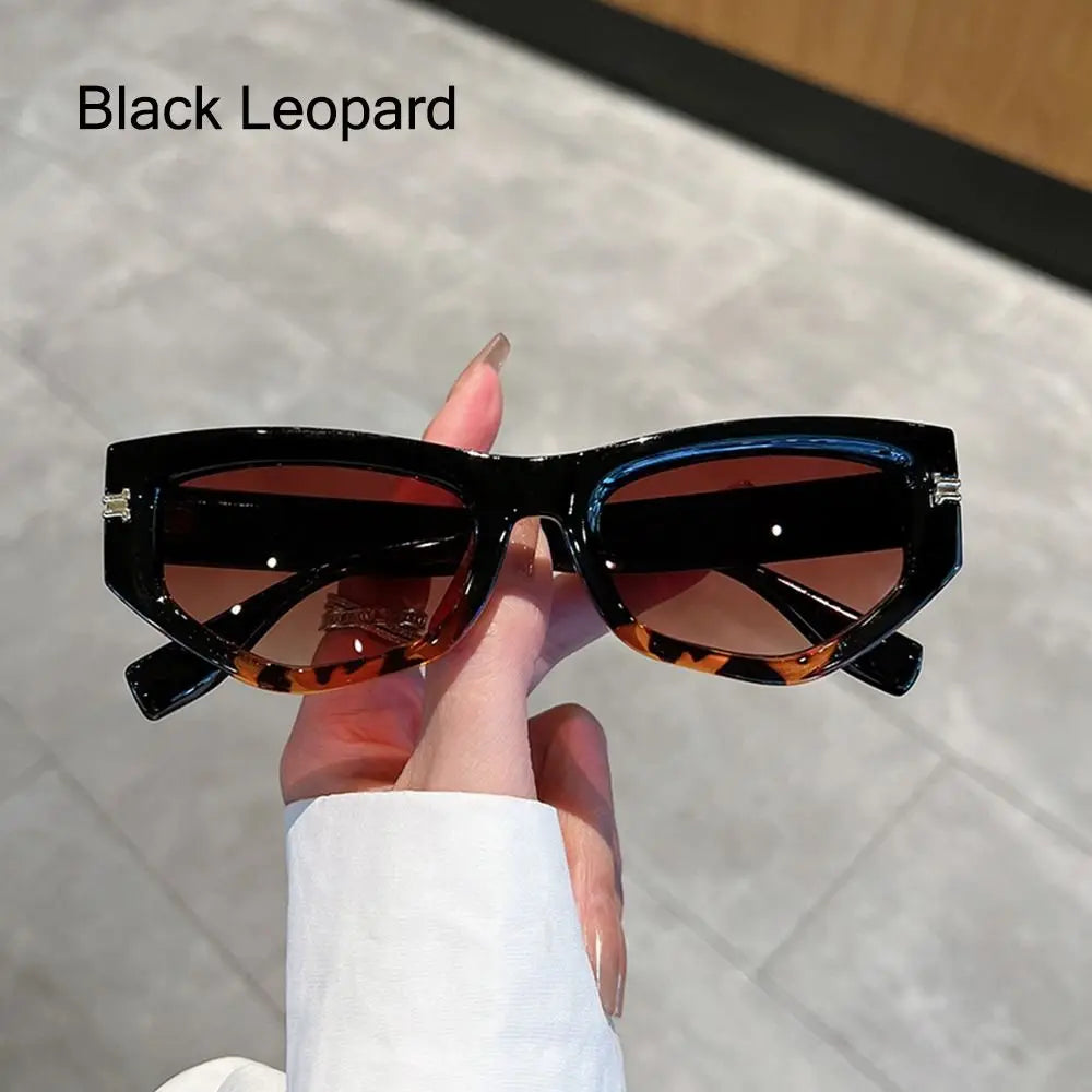 Óculos de Sol Cat-Eye Íris - Design Geométrico Irregular com Lentes em Degradê