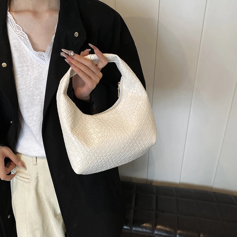 Mala Tote Suede Cord - Alças Duplas em Corda de Grife com Acabamento Aveludado