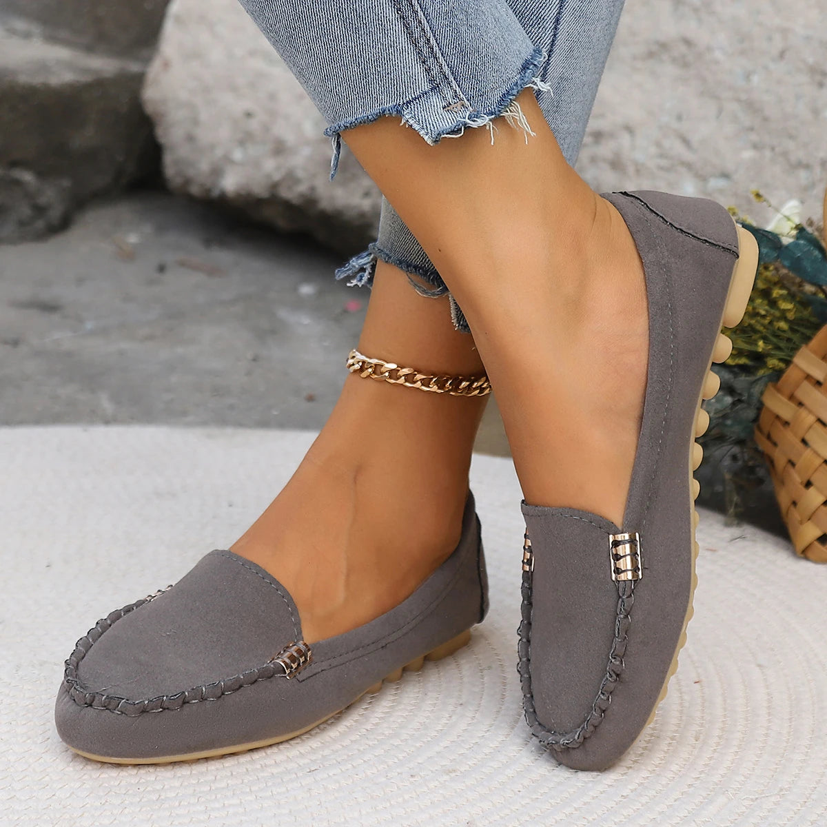 Sapato Slip On Riviera Loafer - Tecido Respirável Flex com Ajuste Elástico