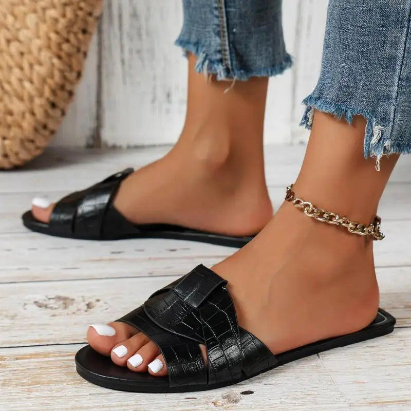 Chinelo Slide Woven Milano - Design Trançado Premium com Solado Confort